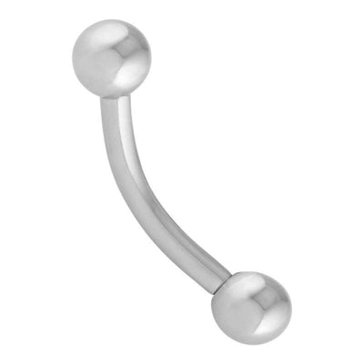 Classic Ball Curved Barbell 1.2mm -  LouLou's Body Jewellery 