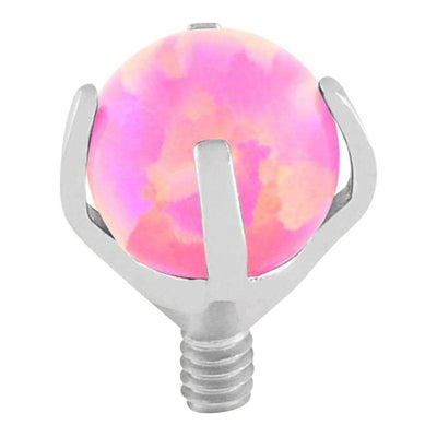 Pinchy's Hot Pink Prong Set Bead Attachment -  LouLou's Body Jewellery 