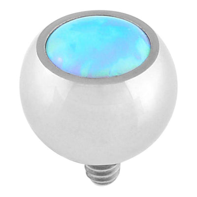 Azure Cabochon Opal Ball Attachment -  LouLou's Body Jewellery 