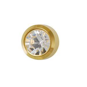 Studex Mini Crystal Gold Bezel Studs -  LouLou's Body Jewellery 