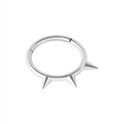 Spiked Hinged Segment Ring -  LouLou's Body Jewellery 