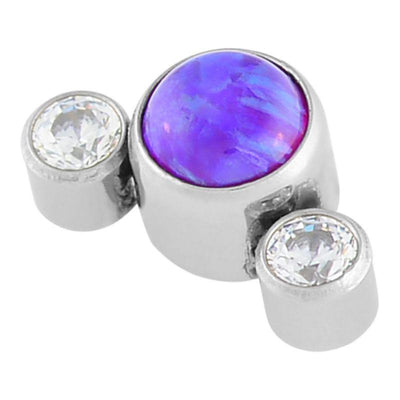 The 'Lavandula' 3 Stone Cluster -  LouLou's Body Jewellery 