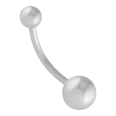Classic Ball Navel Curve -  LouLou's Body Jewellery 