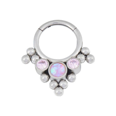 The 'Katia' Tri Hinged Segment Ring -  LouLou's Body Jewellery 